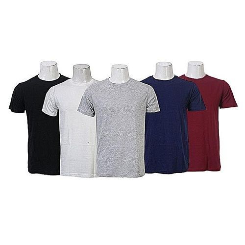 Other 5 in 1 Men's Short Sleeve Cotton T-shirts - Multicolor