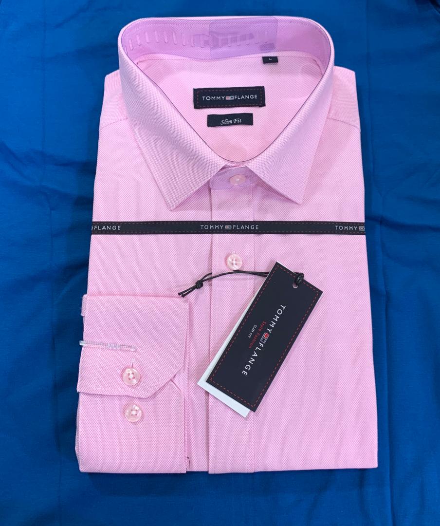 Best Tommy flange slim fit gentle shirt-pink Online, Shop | Dantty Uganda