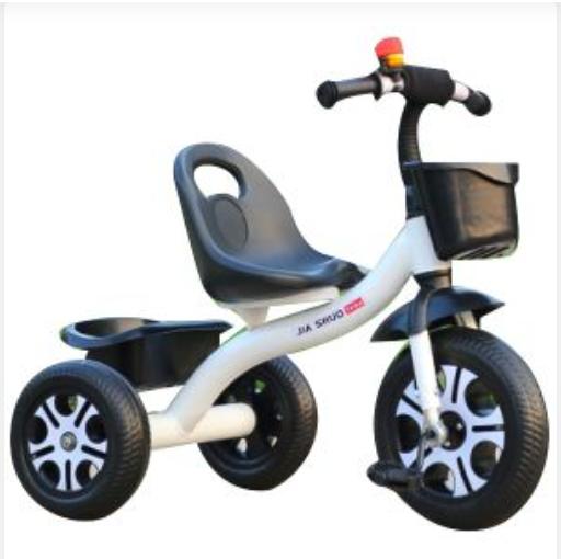 Plastic Baby Tricycle for 3-8 years Old kids - white