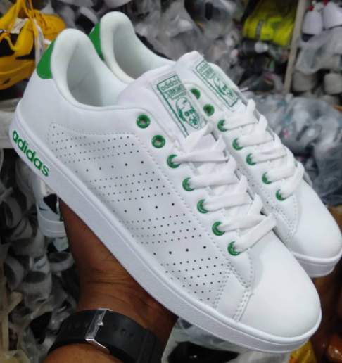 white Adidas sneakers 