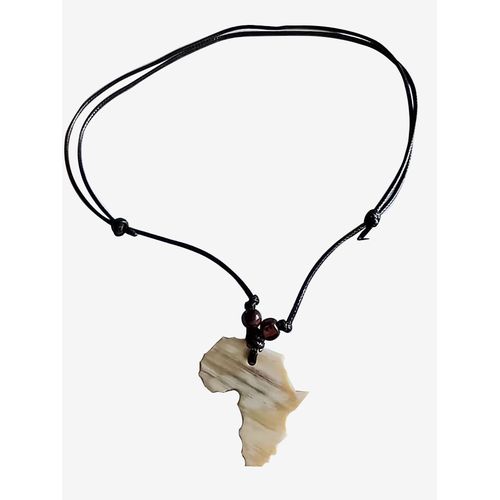 Generic Cowhorn Africa Necklace - Brown
