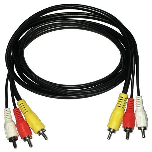 Generic Audio Video Cable / RCA Cable 1.5M (Banana cables) - Black