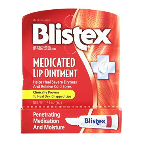 Blistex Medicated Lip Ointment For Dryness and Cold Sores, 0.21oz