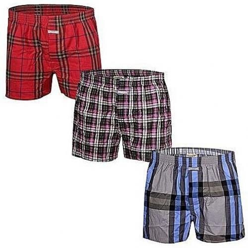 Generic 3 Pack Of Checkered Mens Boxers - Multi colour