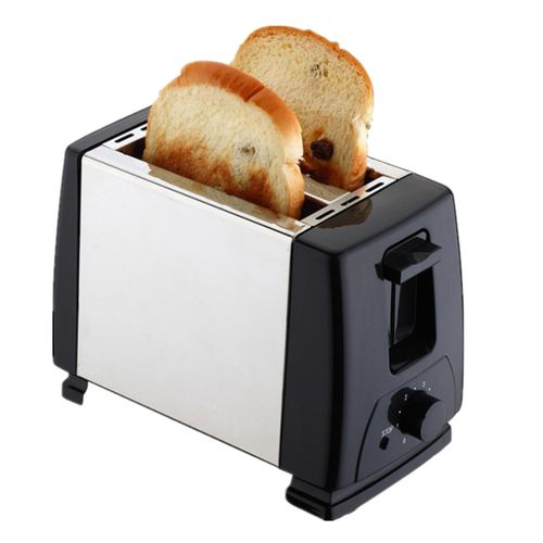 Generic 2 Slice Bread Toaster - Black,Silver