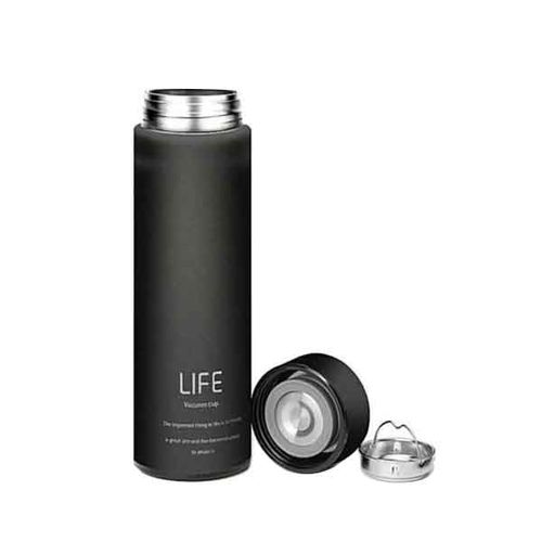 Life 450ml Travel Thermal Flask - Black