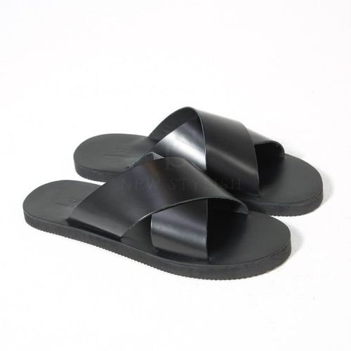 Generic X Men's Leather Craft Sandals - Black