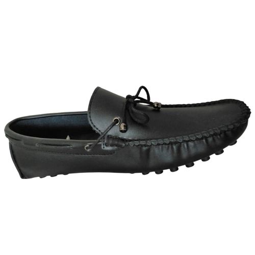 Generic Designer Men's Moccasin Shoes -Black