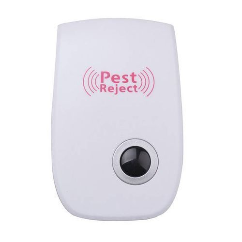 Ultrasonic Pest Reject Electronic Magnetic Repellent Anti Mosquito & Insect Killer - White