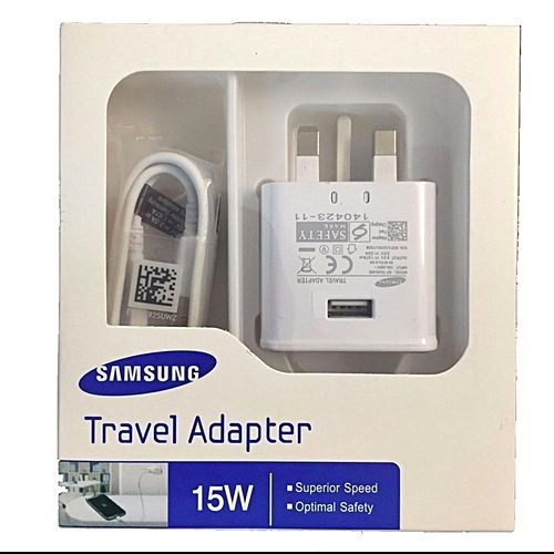 Generic Travel Adapter With Micro USB Cable for Samsung - White