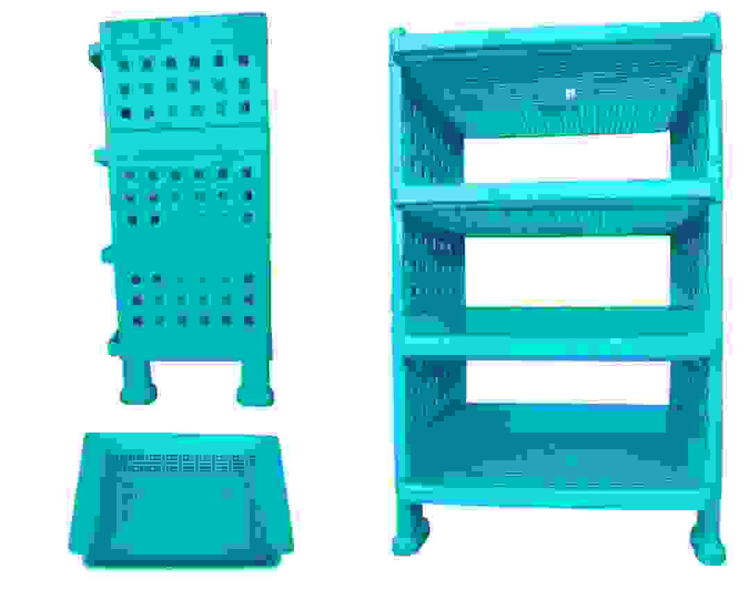 4 tier kitchen cart/Trolly- plastic