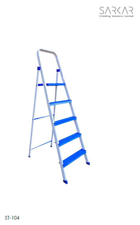 Sarkar ST-104 Step Ladder (Silver/Blue)