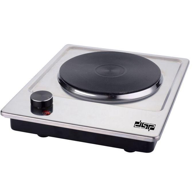 DSP Electric Cast-Iron Single Burner Hot Plate – Silver