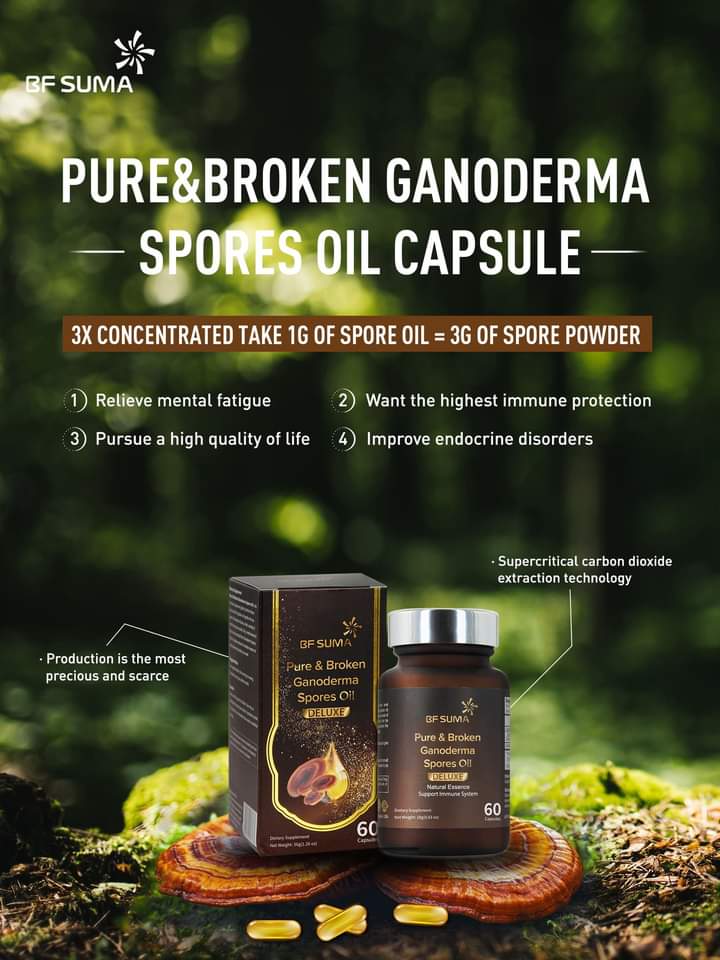 Pure and Broken Garnoderma Spore Oil capsules 