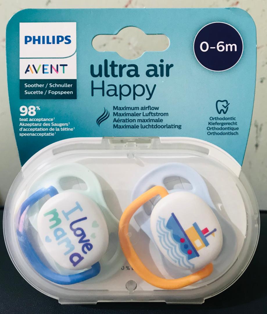 PHILIPS ORIGINAL AVENT SOOTHER/PACIFIER 0-6 MONTHS 