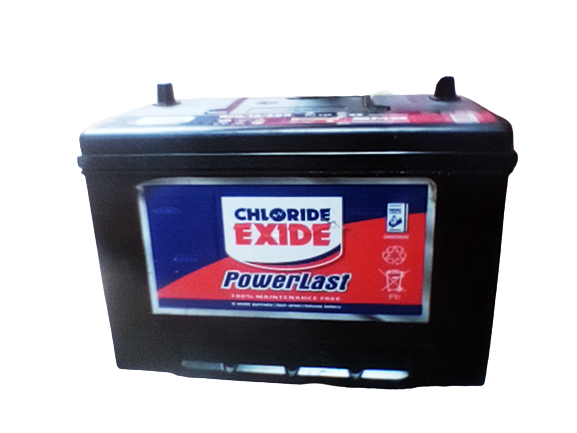 Chloride Exide NS70MFL Powerlast Battery (Black)