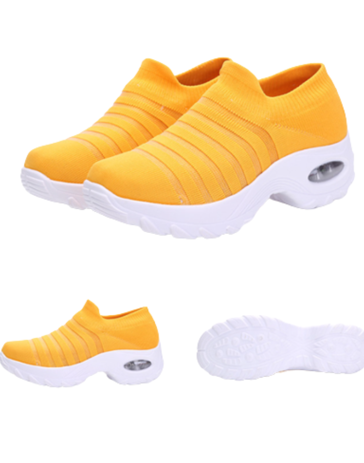 Ladies casual shoes - yellow