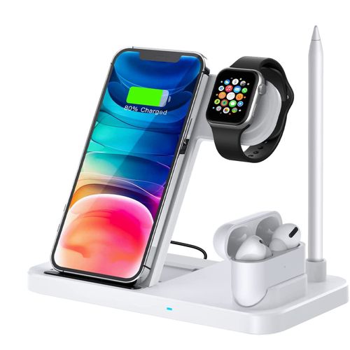 Wireless Charger 4 in 1 for hone 13 pro max 12 11 Samsung Fast charging Wireless charger Station for iWatch Pencil