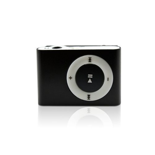 Portable Rechargeable Mini MP3 Player Clip USB FM Radio LCD Screen Support for 32GB Micro SD - Black