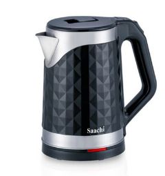 Saachi Stainless Steel And Plastic Electric Kettle Of 1.8Liters-Silver Black