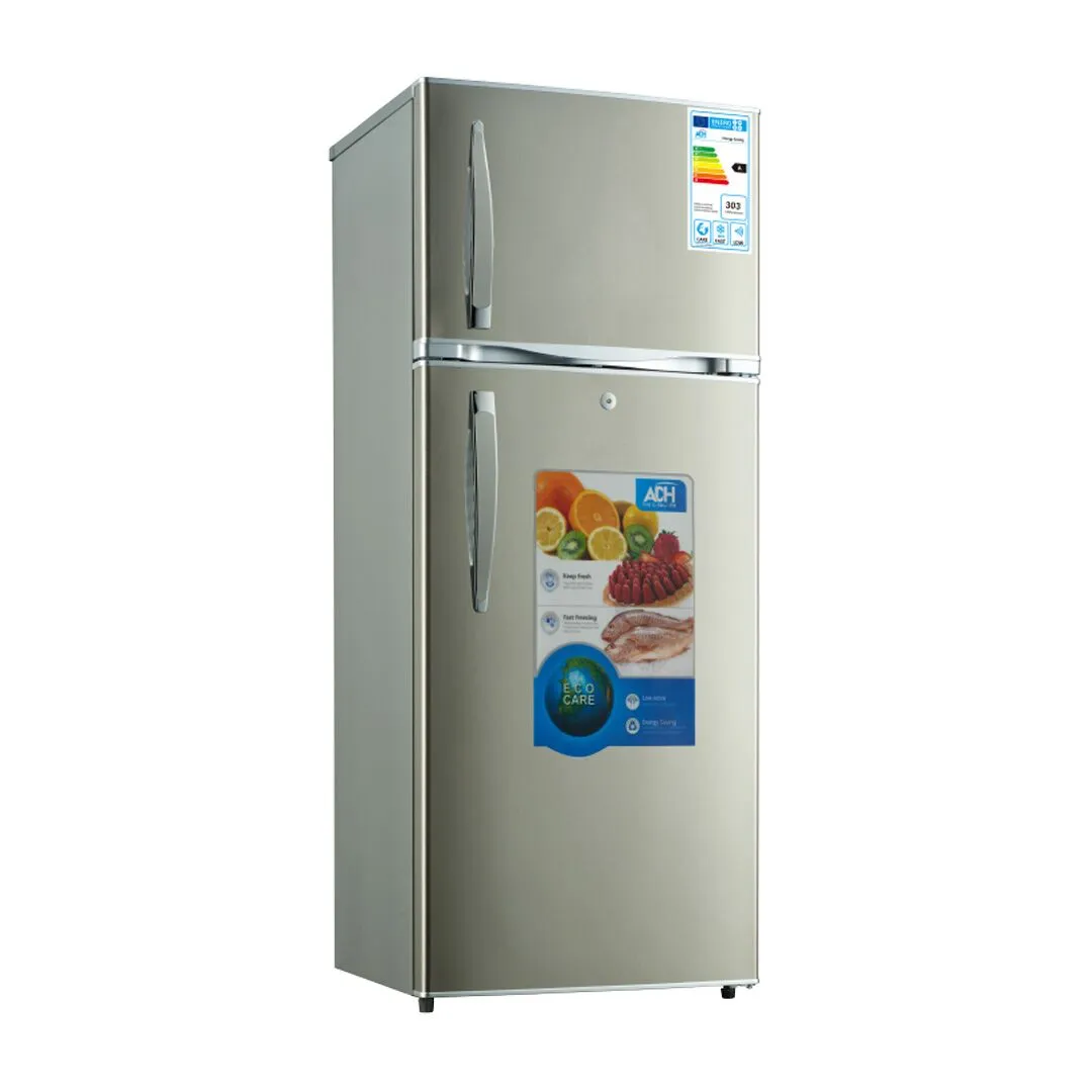 ADH 428 Litres Double Door Refrigerator – Silver