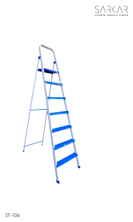 Sarkar ST-106 Step Ladder (Silver/Blue)