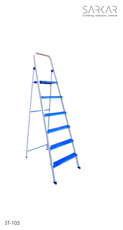 Sarkar ST-105 Step Ladder(Silver/Blue)