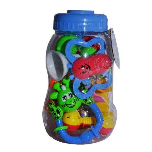 Generic Baby Rattles/Shakers Tin – Green,Yellow,Red,blue,White,pink	