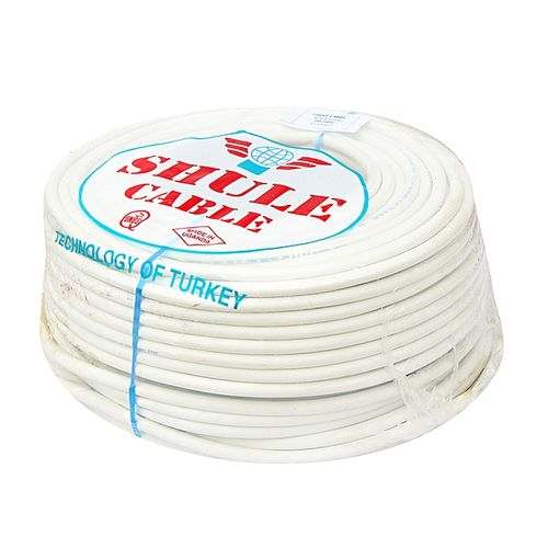 Generic SHULE CABLES 3 Core x 0.75mm² Flexible Cables – White