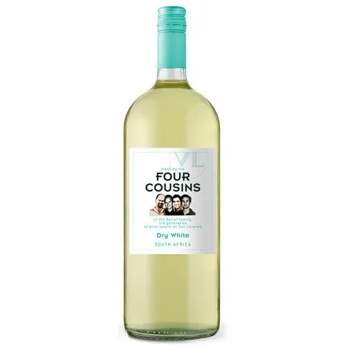 FOUR COUSINS DRY WHITE 3000(3L) DRY WINE 4 pack box