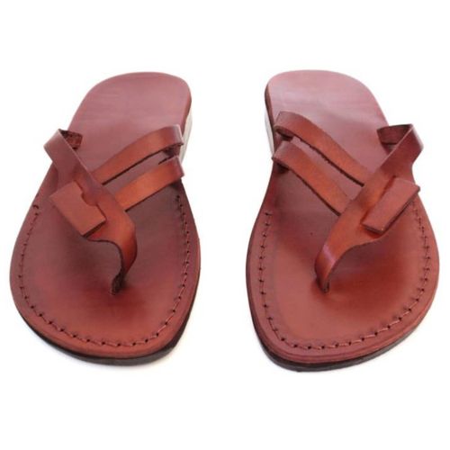 Generic Classic Ruler Men’s Leather Craft Sandals – Brown	
