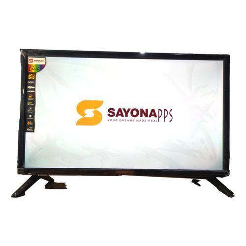 Sayona 24″ Flat TV with Inbuilt Digital Decoder- Black