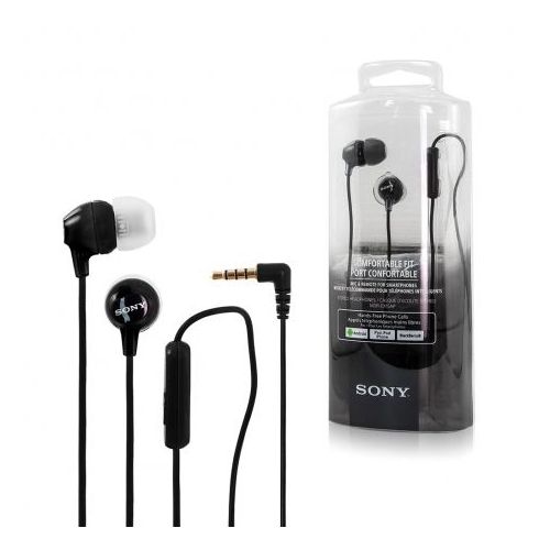 Sony MDR-EX15AP In-ear Headphones with Mic – Black