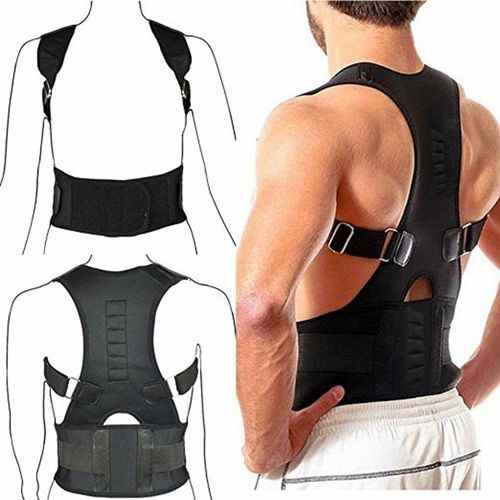 Generic Posture Corrector Magnetic Shoulder Back Support – Black	