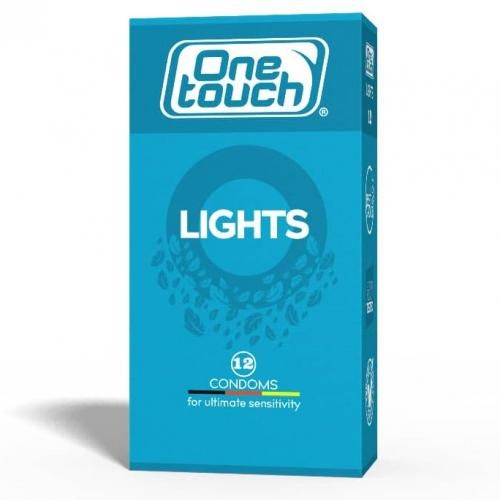 One Touch Lights Condoms, 12’s – Blue	