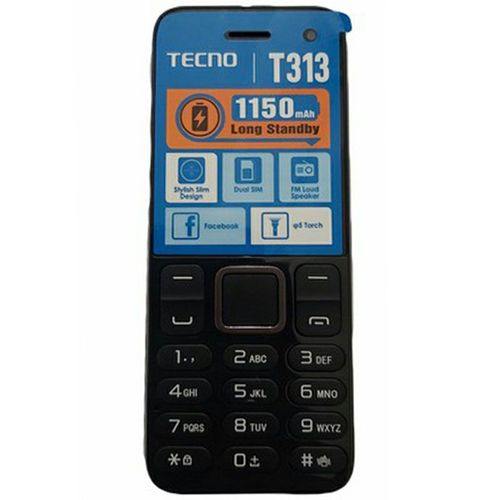 Tecno T313 Dual SIM 1.77” 1150mAh – Black	