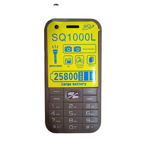 SQ 1000L - Powerbank Phone- 25800 mAH Battery Capacity - Gold