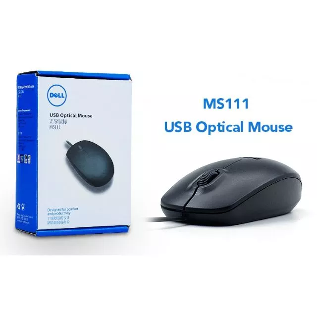 Dell MS111 Optical USB Mouse (Black)