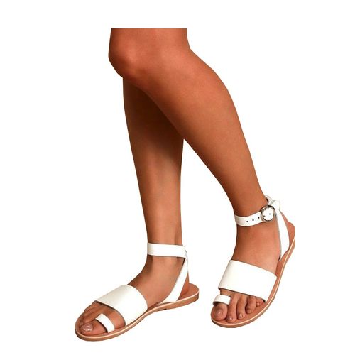 Generic Gladiator Leather Craft Women’s Sandals – White, Brown	