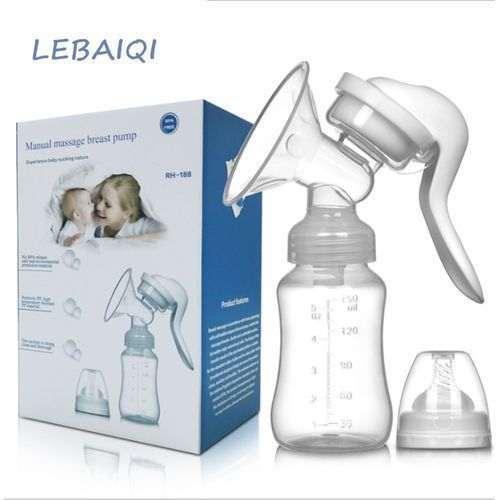 Generic Manual Breast Pump Powerful Suction Cup Milk Extractor – Colorless	