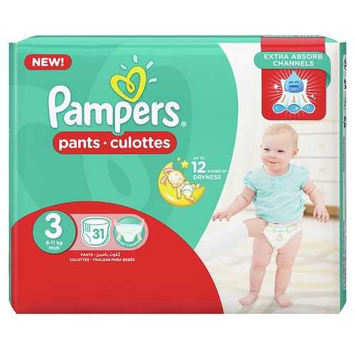 Pampers Pants S3 (11 – 16Kg) – 31pcs	