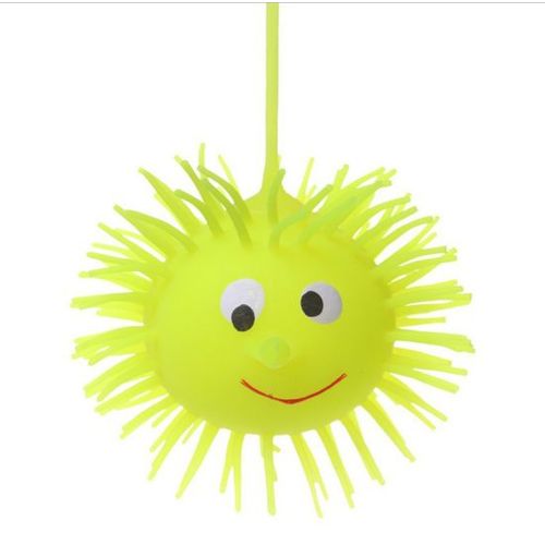 Generic Kid’s Light Up Smiley Puffer Ball- Yellow	