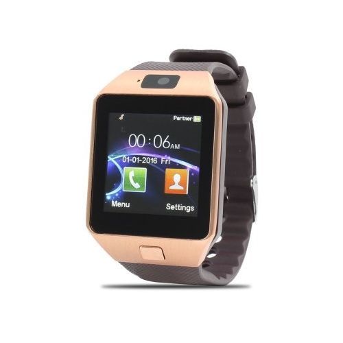 Dz09 Bluetooth Smart Watch and Sim Card – Gold