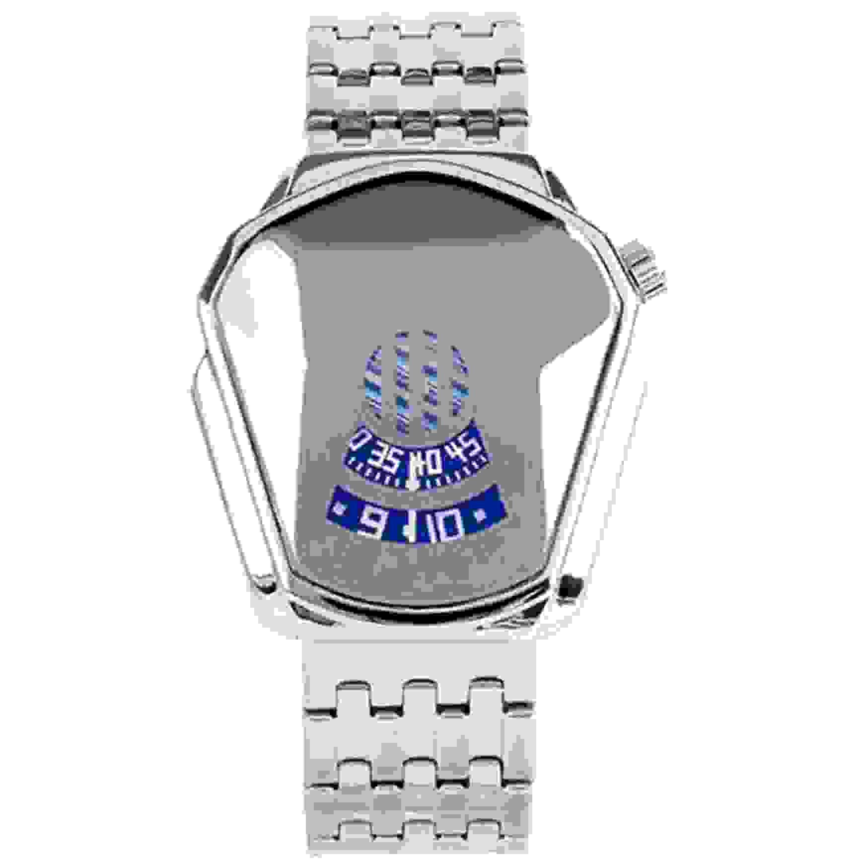 LOCOMOTIVE WATCH UNIQUE DESIGN PURE STAINLESS SOLID GLASS