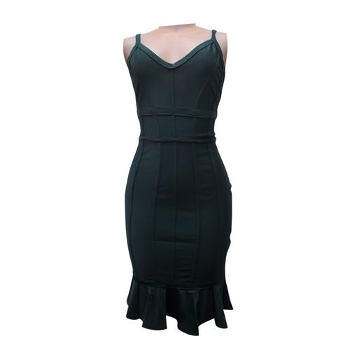 Agelex DLargge Bandage Strap Mini Dress – Army Green