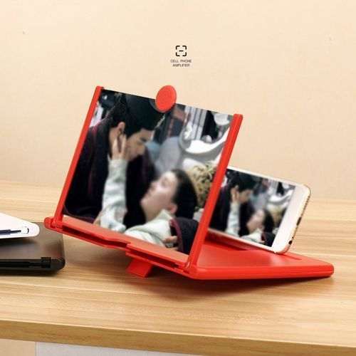 Ce Mobile Phone Screen 3D Magnifier screen, 12 Inch,-Red.