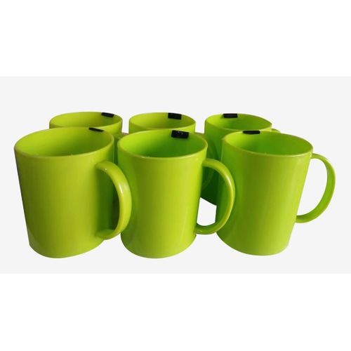 Generic Melamine Cups Set Of 6 Pieces -Green