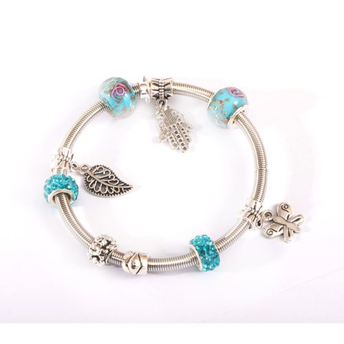 Generic Women’s Trendy Bohemian Bracelet – Silver/Blue	