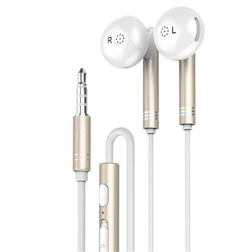 Original Accessories M19 In-Ear Earphones For Iphone/Samsung Mobile Phone Hi-Fi Stereo Sound Universal 3.5mm Jack Earbuds – Gold