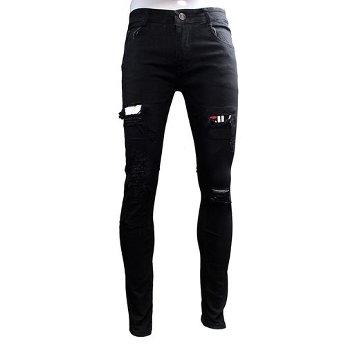 Generic Men’s Designer Slim-Fit Barrow Men Jeans – Black